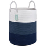 BOSROTY large blanket basket front view for blankets and toys storage