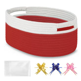 BOSROTY small woven basket with gift bag and ribbons for elegant presentation