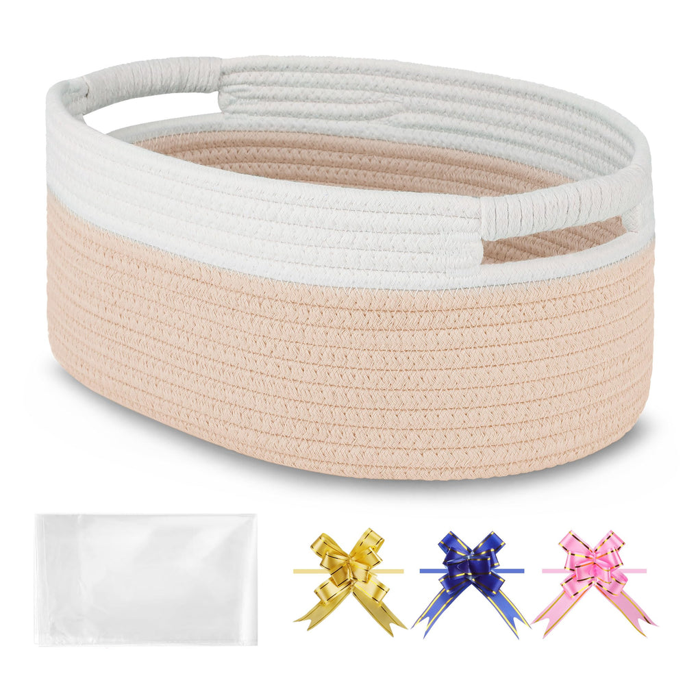 BOSROTY small woven basket with gift bags for easy gifting and storage