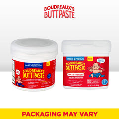 Boudreaux's Butt Paste maximum-strength jar 14oz for long-lasting diaper rash protection.