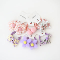 BOUNIQ baby girls hair accessories bows in assorted colors for outfits.