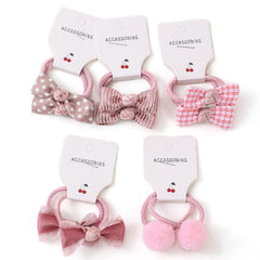 BOUNIQ hair ties with bows sized 1.2 inches, suitable for newborns and toddlers.