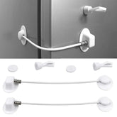 bouti1583 2pack refrigerator lock magnetic white—easy protection for curious toddlers.
