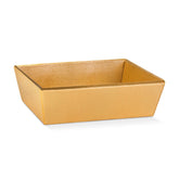Boxes Craftory gold gift baskets front view showing luxury Italian craftsmanship