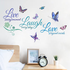 BPNHNA DIY quote wall decal enables flexible layout for bedrooms or nurseries.
