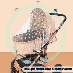 BQSAZHYJ stroller net edge-fit elastic provides snug, gap-free protection on compatible carriers.