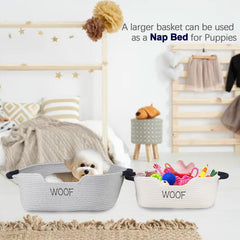 Brabtod collapsible pet basket saves space when not in use.
