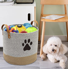 Brabtod basket handles make transport to rooms effortless during tidy-ups.