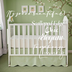 Brandream baby nursery scallop edge decor for elegant styling