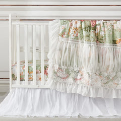 Brandream crib skirt measures 52x28x16 inches to fit standard cribs and toddler beds securely.