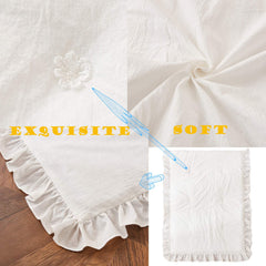 Brandream Farmhouse crib sheet close-up reveals elastic edge for secure fit.