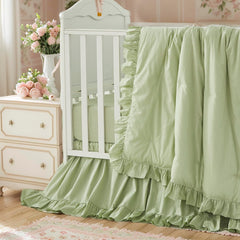 Brandream percale cotton crib sheet 52x28 with 10 inch pocket for snug fit