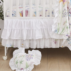 Brandream watercolor floral bedding set print demonstrates soothing nursery aesthetic.