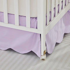 Brandream white cotton crib bedding item, showcasing clean, breathable fabric.