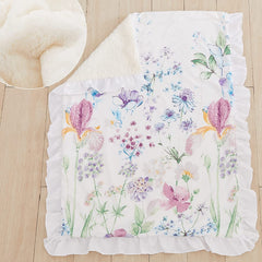 Brandream Wildflower Butterfly crib bedding sheet delivers breathable softness for sleep.