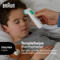 Braun TempleSwipe temple-swipe action enables accurate readings with a simple glide.