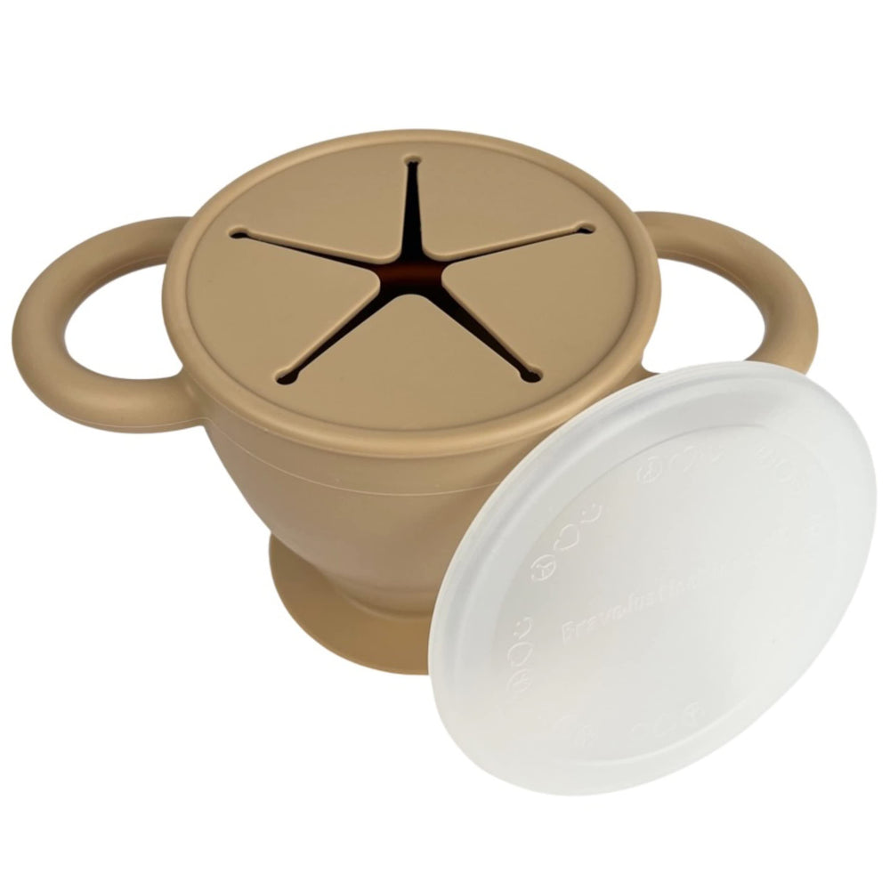 BraveJustice KidsCo Snack Attack II collapsible container shows space-saving design for on-the-go snacks.