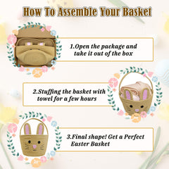 Brbecon Easter basket small size fits many eggs and gifts
