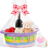 Brbecon Easter woven basket with gift bag ready for gifting