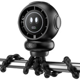 BreezeBoost Stroller Fan front view, safe blades and quiet cooling for on-the-go naps.