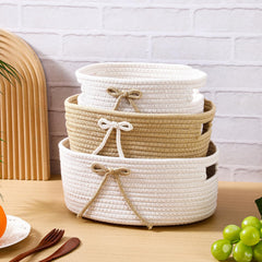 Breling Coquette Bow Laundry Hamper medium with built-in handles for easy carrying.