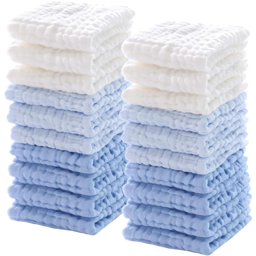 Breling soft cotton washcloths demonstrate gentle cleansing capabilities.