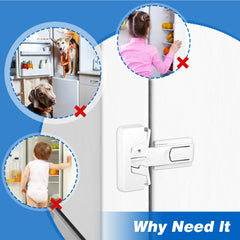 Bremorou compact-size freezer lock fits various doors without bulk.