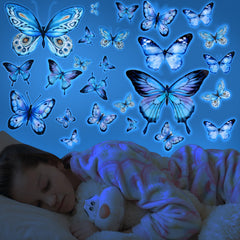 bremorou pvc butterflies material closeup highlights durable removable decor.