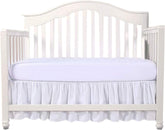 Bright Bedding crib bed skirt with split corners adds a polished, tidy look to nurseries.