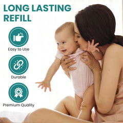 BrightOn Diaper Pail Bags easy removal pack, full bag ready.