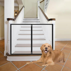 BrightRow dog gate zipper entry enables easy access during daily routines