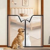 BrightRow dog gate zipper middle enables easy pet access for busy households