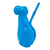 Brite Concepts dinosaur-shaped sippy cup side view showing spill-reducing design for kids