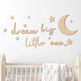 Briwooody Dream Big sign wall decor enhances nursery charm and imagination