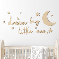Briwooody Dream Big sign wall decor enhances nursery charm and imagination