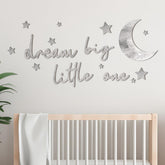 Briwooody Dream Big Sign decor inspires imagination in the nursery