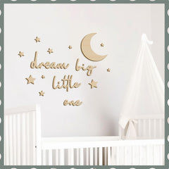 Briwooody Large star wall decor sparks visual interest above crib
