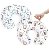 BROLEX 2pack dinosaur-pattern nursing pillow cover for easy-care nurseries