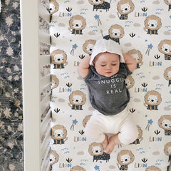 BROLEX jersey-knit fabric crib sheets durable and quick-drying for busy families