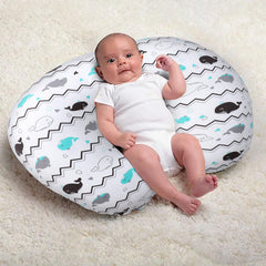 BROLEX baby nursing pillow cover soft fabric close-up showing breathable material