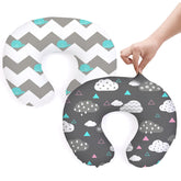 BROLEX baby nursing pillow covers front view whale cloud for comfortable breastfeeding sessions