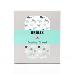 BROLEX stretch-fitted bassinet sheets with elastic edge stay secure during naps