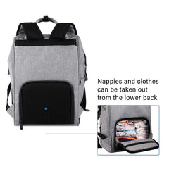 BRONZY versatile large diaper bag backpack water-resistant fabric keeps essentials safe in rain