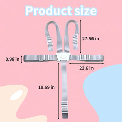 Brougetme adjustable harness straps showing growth-friendly configuration