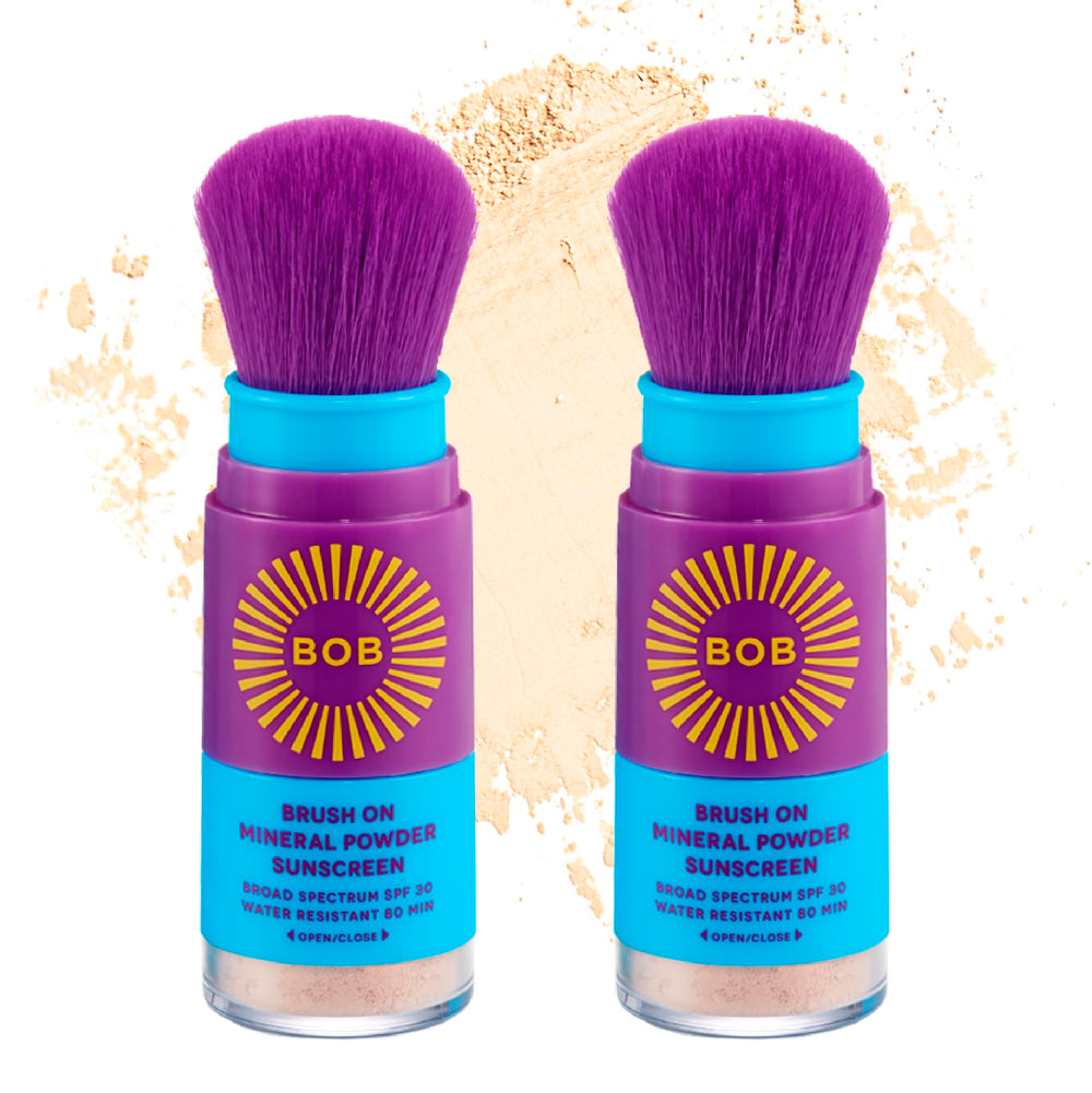 Brush On Block Bob Kids sunscreen brush applying mess-free protection