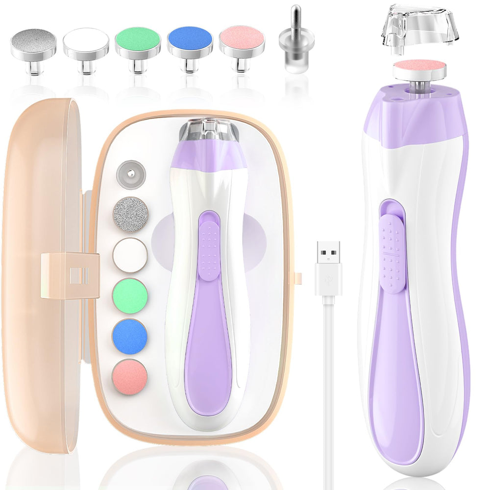 BSRGMS baby nail file with LED light for safe night trimming