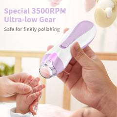 BSRGMS baby nail file quiet motor for undisturbed nighttime trimming