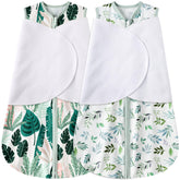 BSTOPPT newborn sleep sack banana-leaf front view for safe, cozy swaddling