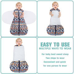 BSTOPPT 3-way adjustable swaddle demonstrating arm-in option