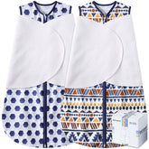 BSTOPPT newborn sleep sack swaddle with front zipper for easy diaper changes